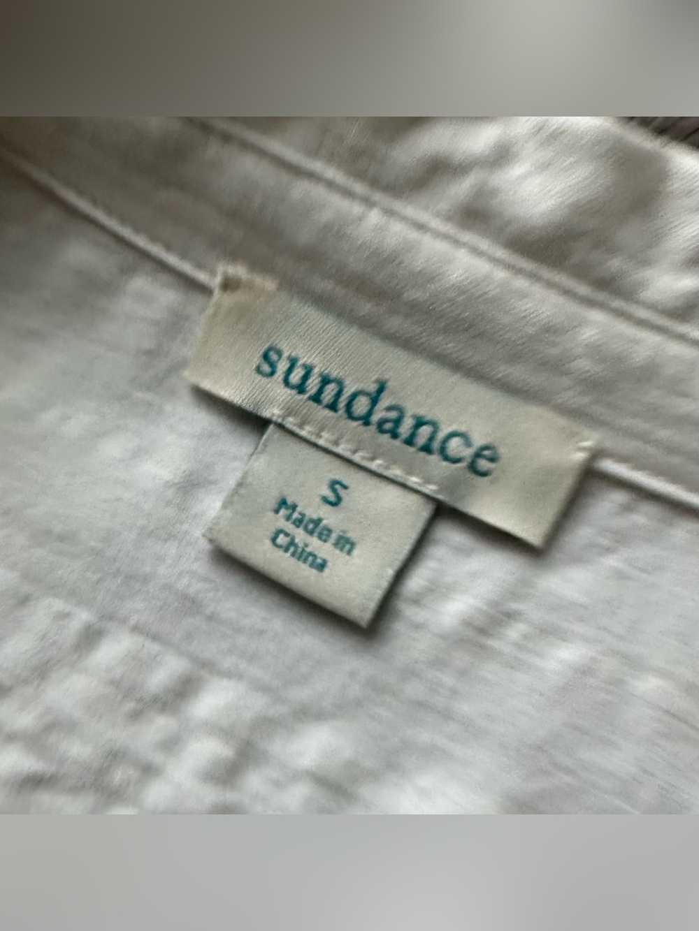 Sundance 100% Cotton Button Down Shirt Size Small - Picture 2 of 5